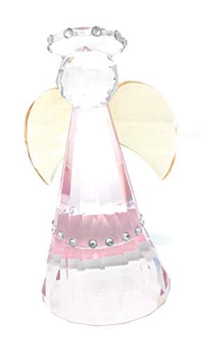 Simon Design Crystal Tall Angel Pink