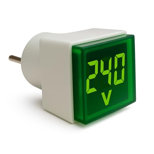 Image of YOKINS YP-AV Plug-In Digital Voltmeter | LED AC Voltage Tester | Compact & Portable | 50-500V AC | High Precision, Easy Plug-and-Play for continuous measurement of AC Voltage (Set Of 2Pcs)