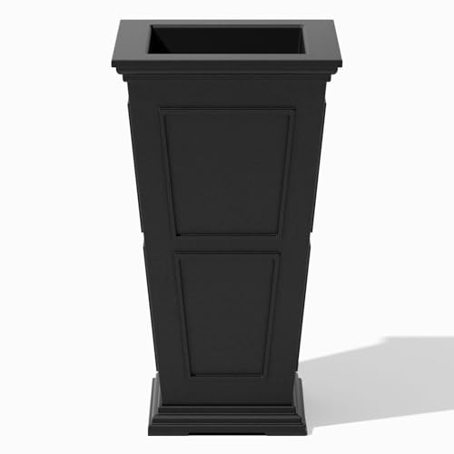 Image of Veradek Brixton Series Planter - Tall Outdoor Planter with Shelf