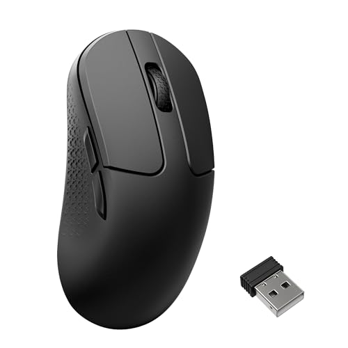 Image of Keychron M3 Mini 8K Wireless Gaming Mouse, 55g Lightweight, PixArt 3950 Sensor, 30K DPI, Bluetooth 5.3 /2.4GHz /Wired, Programmable, 140H Battery, for Mac /Windows /Linux - Black
