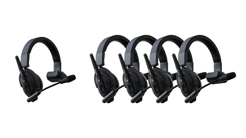 Accsoon - Como - Include un auricolare host e quattro auricolari remoti - Design ergonomico - Portata di 400 metri