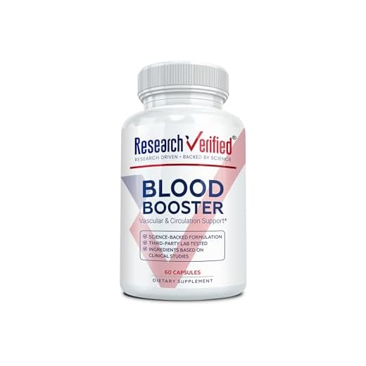 Research Verified Blood Booster - Blood Support - Hawthorn, Magnesium, Celery Seed Powder, BioPerine - 60 Capsules - 1 Month Supply
