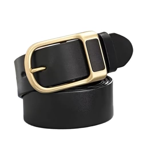 for Men Coboy Style Belts Pin Buckle Belt Jeans Retro Belt Business Casual Belt(Black)