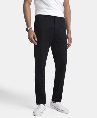 Image of Jockey IM06 Men Super Combed Cotton Rich Elastane Stretch Slim Fit All Day Pants with Pockets