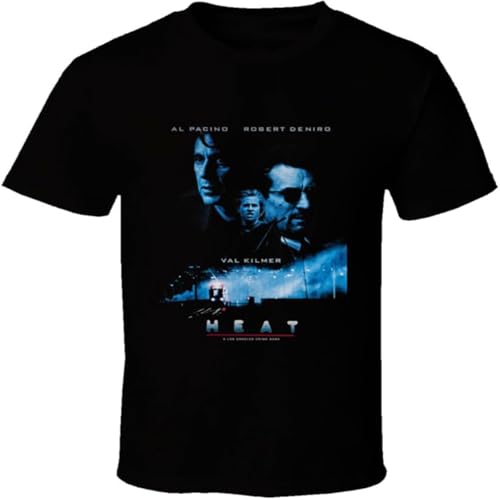 Heat Retro Gangster Movie T Shirt Casual Graphic Tops Black XXL