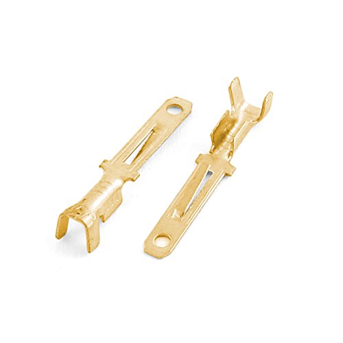 Uxcell SNB3.5-5 AWG 14-12 Wire Connector Non Insulated Fork Terminals 40 Pieces