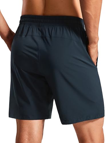 CRZ YOGA Mens Swim Trunks 7'' Quick Dry Mesh Lining Athletic Casual Swimwear Shorts with Zipper Pockets2