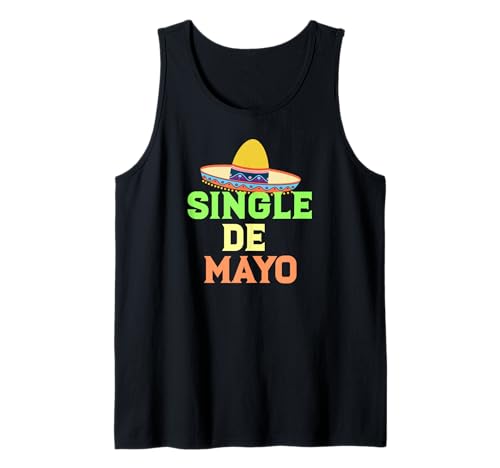 SINGOLO DE MAYO Cinco Festeggia il 5 maggio Sombrero Meme Canotta