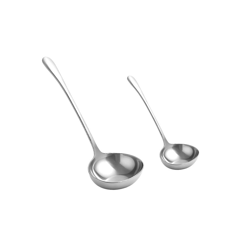 Concha Aço Inox Servir Molhos Sopas Caldos 28 e 19cm