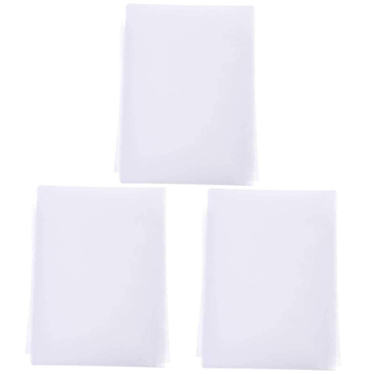 Beatifufu 3pcs DIY Fabric Film Costume Interlining Fleece Interfacing for Embroidery Self-Adhesive Interlining Low Pressing Temperature Supple Feel