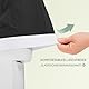 Carer 2 Stück Inkontinenz-Auslaufsichere Unterwäsche Boxershorts für Erwachsene Plastik-Windelhülle Waschbare Wiederverwendbare Wasserdichte Inkontinenzunterwäsche Boxershorts Unisex Schwarz Größe L