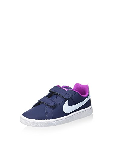 Nike 833655-400, Zapatillas de Deporte para Niñas, Azul (Midnight Navy/Blue Tint-Hyper Violet), 30 EU