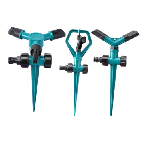 GARIOUANS 自動転ノズル床差込型芝生スプリンクラー 広範囲散水 芝生 園用省水灌漑ツール