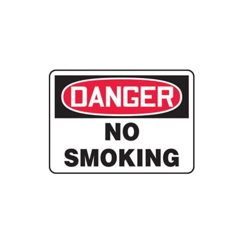 Plaque danger no smoking MSMK132XL ultra résistante en Aluma-Lite robuste