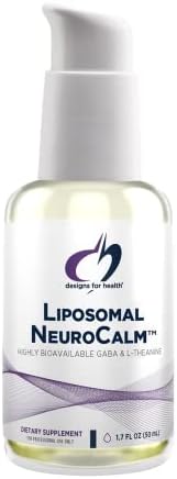 Designs for Health Liposomal NeuroCalm – Liquid GABA + L Theanine to Support Calm + Healthy Stress Response (25 Servings / 1.7oz) Designs for Health Liposomal NeuroCalm – Liquid GABA + L Theanine to Support Calm + Healthy Stress Response (25 Servings / 1.7oz)