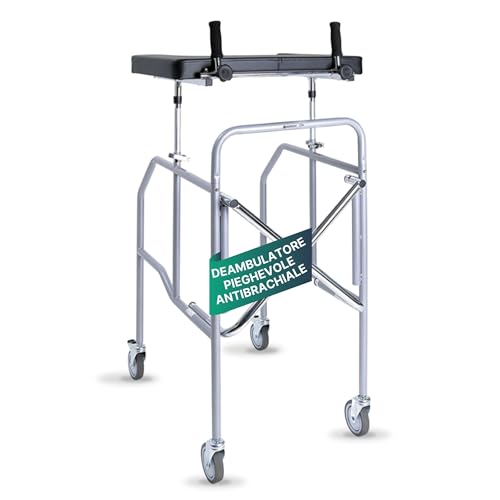 REMEDIA ONE - Deambulatore per Anziani 4 Ruote Con Appoggio Antibrachiale a Tavolo - Girello