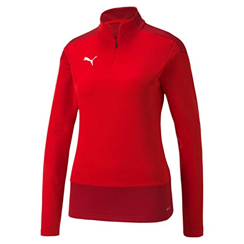 Puma Damen teamGOAL 23 1/4 Zip Top W Pullover, Red-Chili Pepper, M