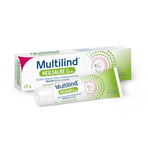 Multilind Heilsalbe bei wunder und entzündeter Haut mit Zinkoxid und Nystatin 25g