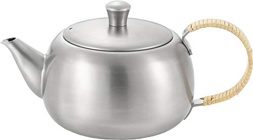 Yoshikawa YJ2893 Teapot, Stainless Steel, 16.9 fl oz (500 ml), Horizontal Handle, Made in Japan, Sweet
