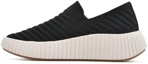 WHITE MOUNTAIN Women's Shoes Dyno Platform Sneaker, Black/Fabric, 11 M | Image 3