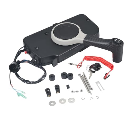 Boîte de télécommande marine à poignée unique pour moteur hors-bord 4 temps