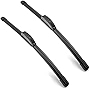 HEETECO 22' + 22' 3-HE Wiper Blades,Premium All-Seasons Durable Stable And Quiet OEM Quality J&U hook Front Windshield Wipers (Pack of 2)