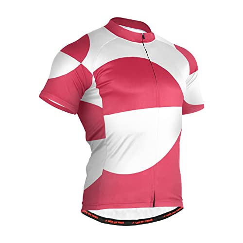 Greenland Flag Men's Cycling Jersey Short Sleeve Bike Jacket Biking Bicycle Jersey Shirt
