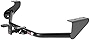 CURT 112543 Class 1 Trailer Hitch with Ball Mount, 1-1/4-In Receiver, Fits Select Hyundai Veloster