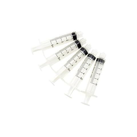 Karlling Pack of 5 X 5 ml 5cc Syringes Without Needle Cover
