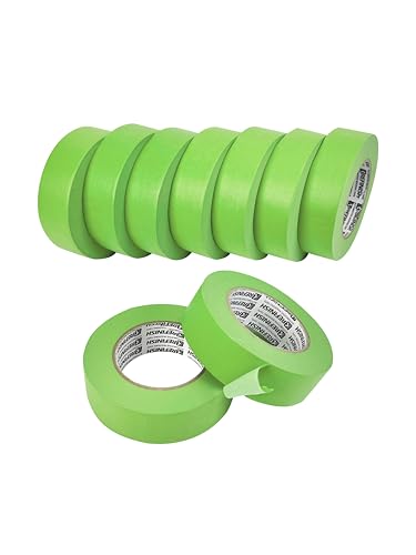 Painters Tape for Car Paint - Green, Heat Resistant, 1.41in x 60yds, 9 Rolls