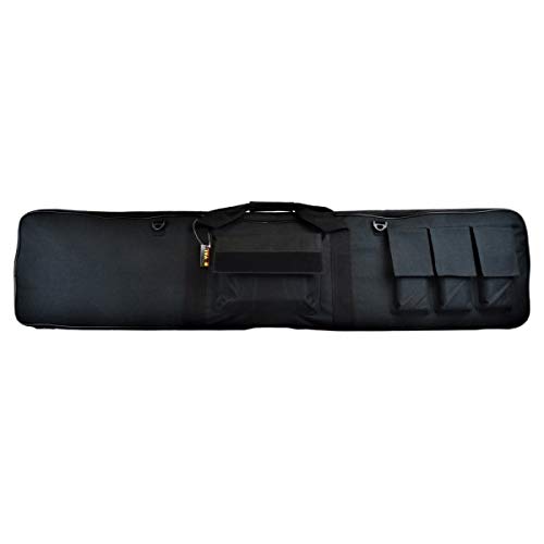 R O Y A L Borsa Valigia Custodia Porta Fucile Softair Imbottitura Interna Chiusura Doppia Zip 130CM (B130) (Nero)