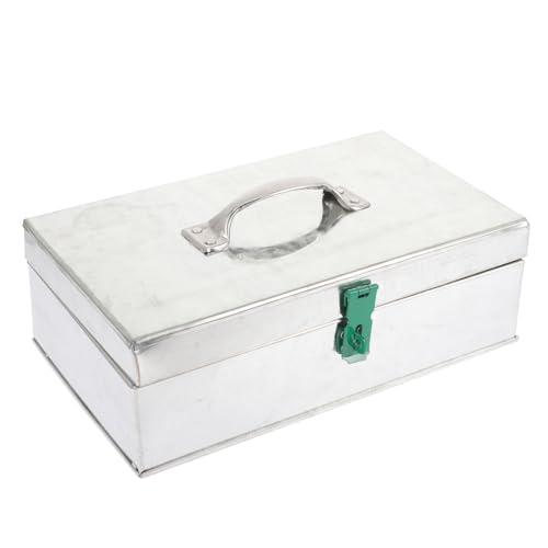 Boîte à outils avec verrou Hemobllo rangement portable protège documents maison - 8
