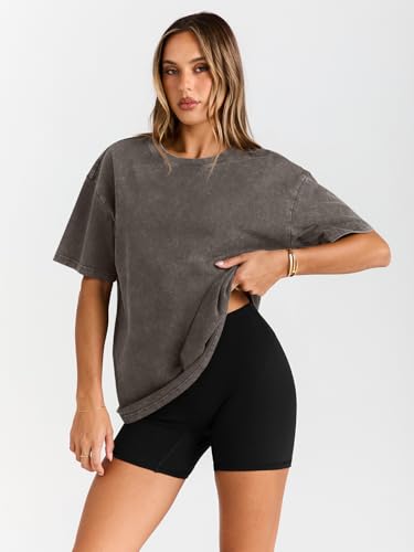 Trendy Queen Oversized Vintage T Shirts for Women Graphic Summer Top 2025 Y2k Short Sleeve Basic Cute Grunge Clothes3