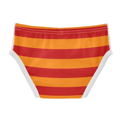 Red Orange Stripe Toddler Boy's Underwear 2T2