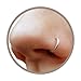 Faux Clip-On Nose Ring 20g - 925 Sterling Silver - No Piercing Needed