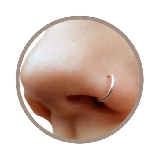 Sterling Silver Faux Clip-On Nose Ring 20g - No Piercing Needed