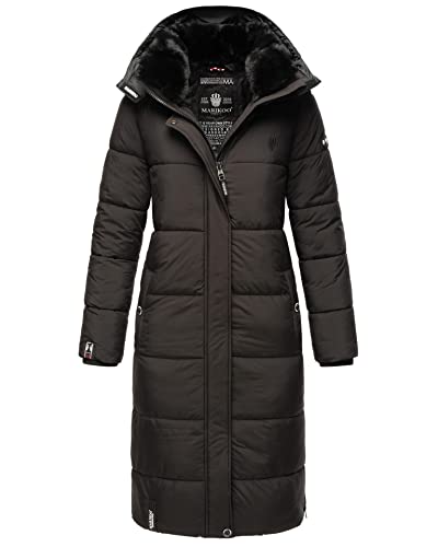 MARIKOO Damen Winter Steppjacke Lang B936 [B936-Relizi-Schwarz-Gr.XL] Cover