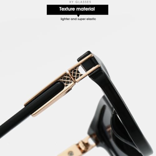 Lunettes de soleil rétro pour hommes aux finitions soignées en acétate noir - 4