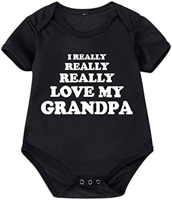 Newborn Baby Girls Boys Short Sleeve Letter Print