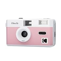 Kodak Ultra F9 – Silberkamera, wiederverwendbar, 35 mm, festes Objektiv 31 mm F/9, integrierter Blitz, einfaches Aufladen, manuelles Aufwickeln, ideal für den Innenbereich – Rosa