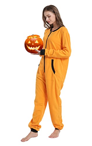 dressfan Unisex Pajamas Onesie Jumpsuit Loungewear Thermal Zipper Non-Footed,Women&Men…4