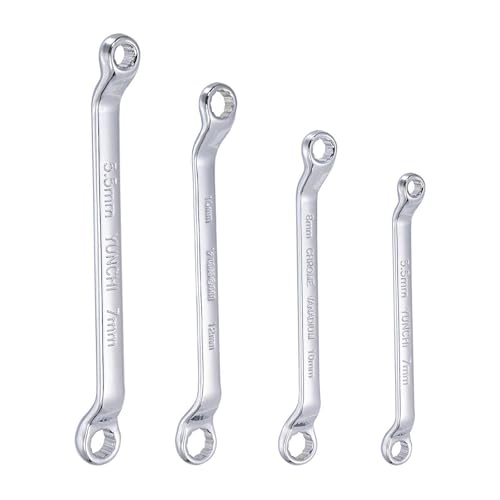 Parts for Machine 45-Degree Offset Box End Wrench Set 5.5-14mm CR-V with Rolling Pouch 4-Piece (#CN-250924-04587)
