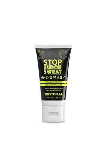 THESTOPLAB - Stop Sudor Magnesio Líquido para Aumentar el Agarre | Liquid Chalk, 50ml. Gym, Crossfit, Escalada, Pole Dance, Calisthenics, Gimnasia Rítmica, Fitness, Pesas, Bouldering Cover