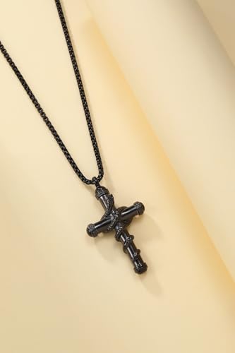 Gold Snake Cross Urn Necklace For Ashes with Spoon Women Men Stainless Steel Cremation Jewelry Human Keepsake Memorial Pendant Pet Dog Cat3