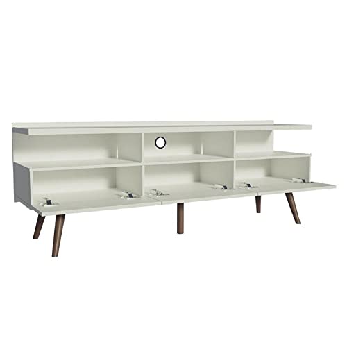 Rack Madesa Bento 3 Gavetas com Pés Cônicos Branco