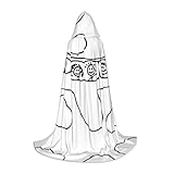 La cape à capuche d'avion est fabriquée en polyester, qui est de fabrication fine, lisse et douce, confortable et durable, et a un bon drapé. La cape se balance gracieusement avec vous, assurant que vous deviendrez le centre de l'attention de tout le public lors de la fête d'Halloween. Le design neutre en fait un excellent choix pour les costumes et capes d'Halloween, et il peut également être utilisé comme cadeau. Nous avons des couleurs et des styles colorés.