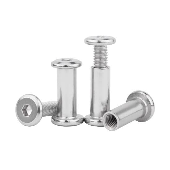 10 Sets Axle Dia 6mm Axle Length 30mm Shaft Hex Socket Screw Inline Skate Wheel Roller Blades Replacement Bolt Skate Wheel Repair kit Stainless Steel