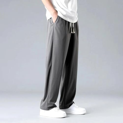 Men's Pants with Deep Pockets Loose Fit Casual Jogging Trousers for Running Workout Training Basketball Foam Slip4