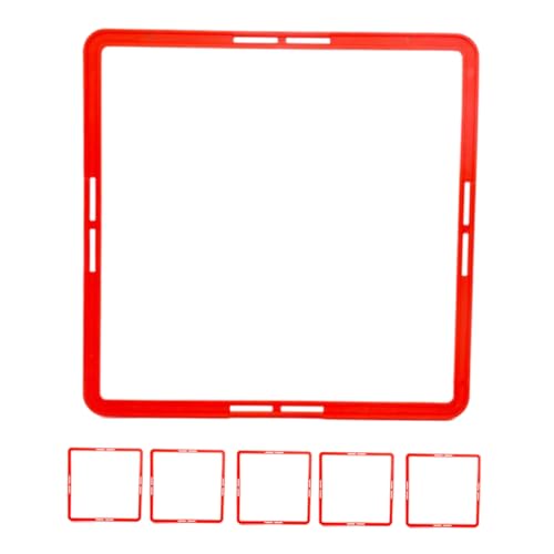 GOOHOCHY 6pcs Professional Football Training Rings Portable Agility Training Circles for Boys and Girls Adults Supplies