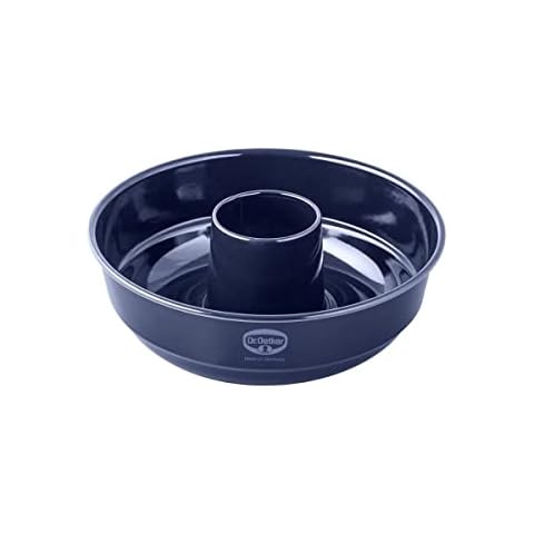 Dr. Oetker Frankfurter Kranz Kuchenform 26 cm Back-Liebe Emaille - Schnitt- & kratzfeste Backform mit Emaille & Antihaft-Beschichtung - 26er Kranzform in Dunkelblau Cover